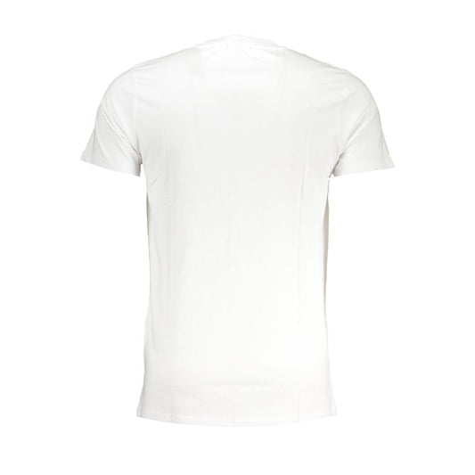 Cavalli Class Bianco Cotton Men T-Shirt - ClickThatClicks 