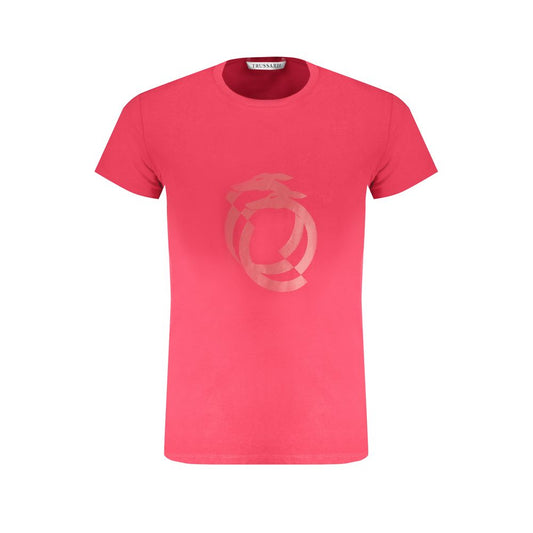 Trussardi Rosso Cotton Men T-Shirt - ClickThatClicks 