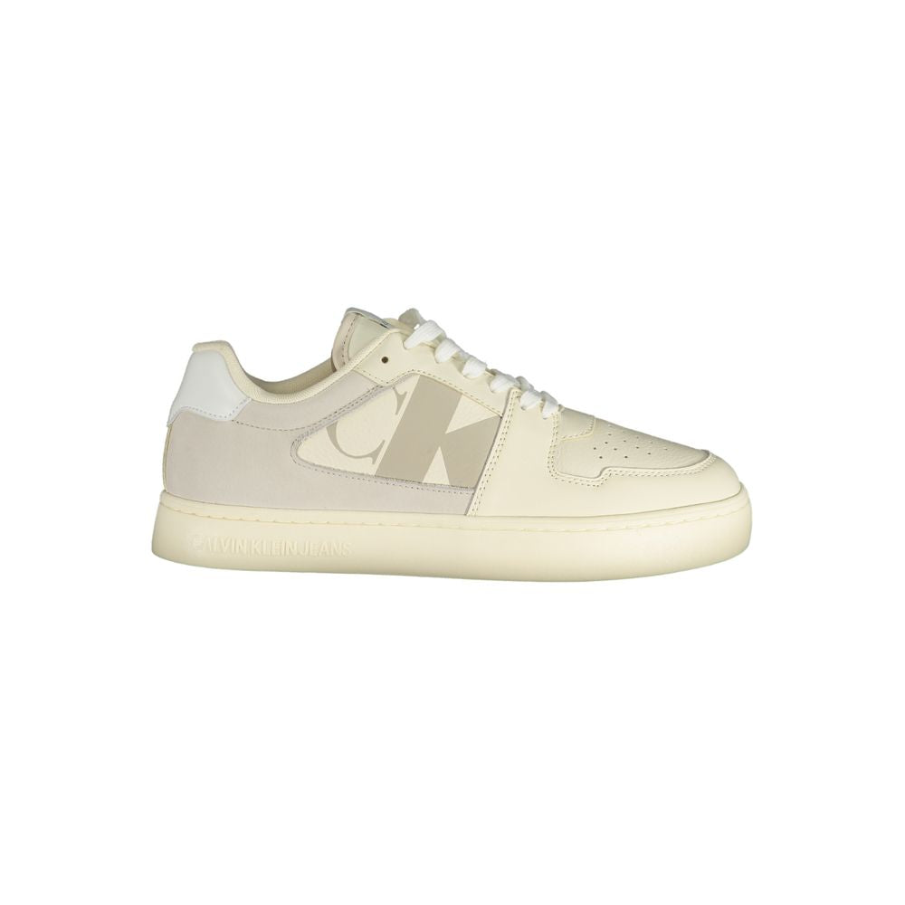 Calvin Klein Bianco Polyurethane Men Sneaker - ClickThatClicks 
