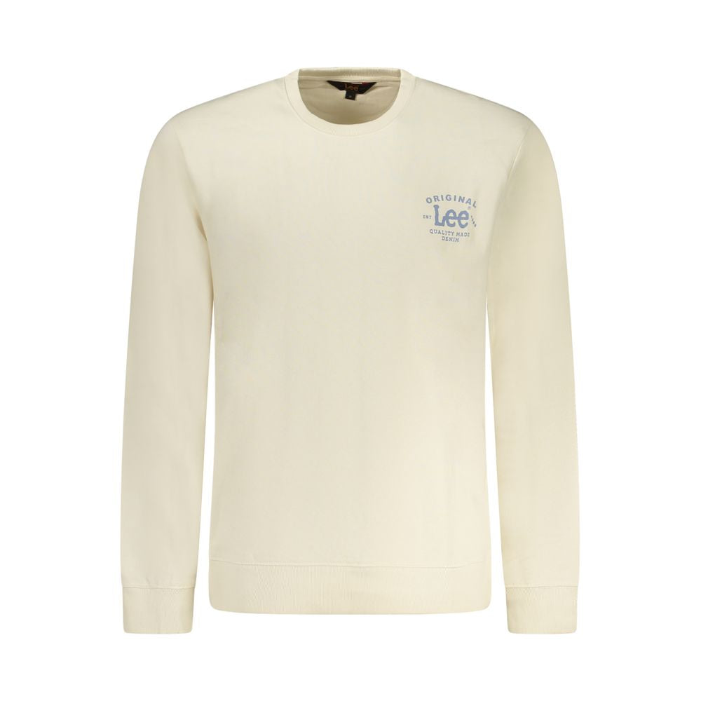 Lee Beige Cotton Men Sweatshirt - ClickThatClicks 