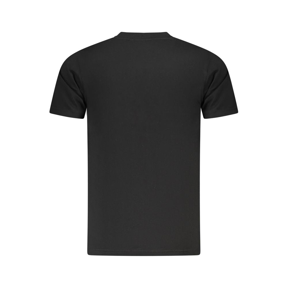 Cavalli Class Black Cotton Men T-Shirt - ClickThatClicks 