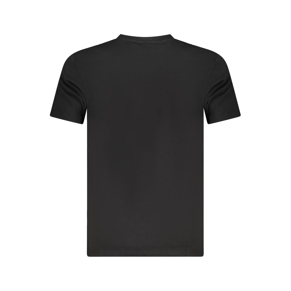 Cavalli Class Black Cotton Men T-Shirt - ClickThatClicks 