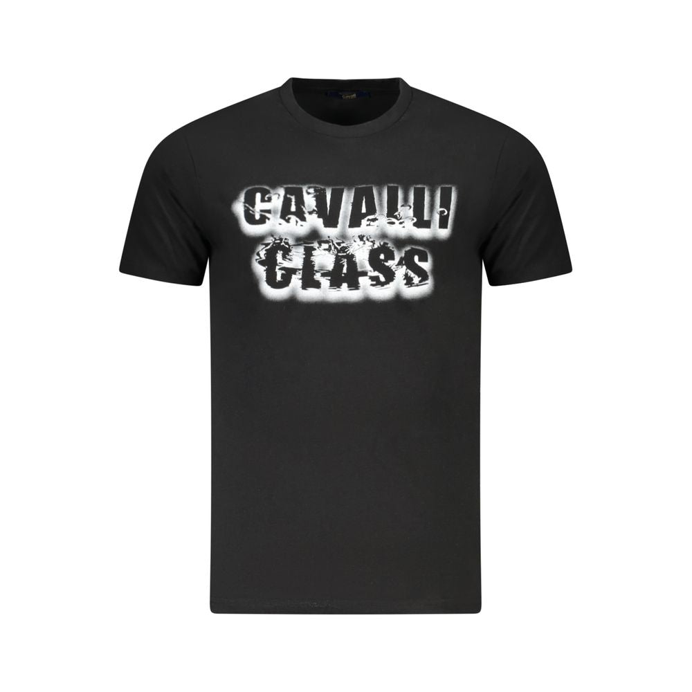 Cavalli Class Black Cotton Mens T-Shirt - ClickThatClicks 