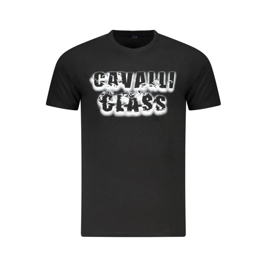 Cavalli Class Black Cotton Mens T-Shirt - ClickThatClicks 