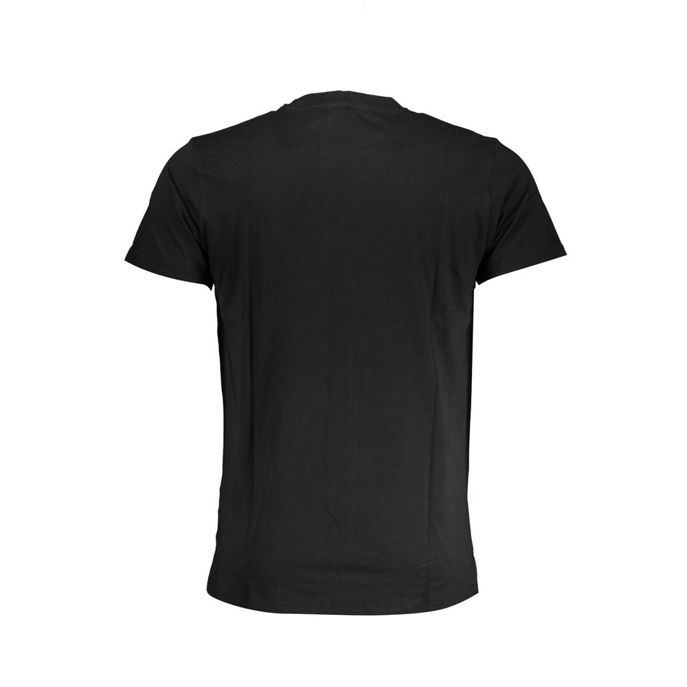Cavalli Class Black Cotton Men T-Shirt - ClickThatClicks 