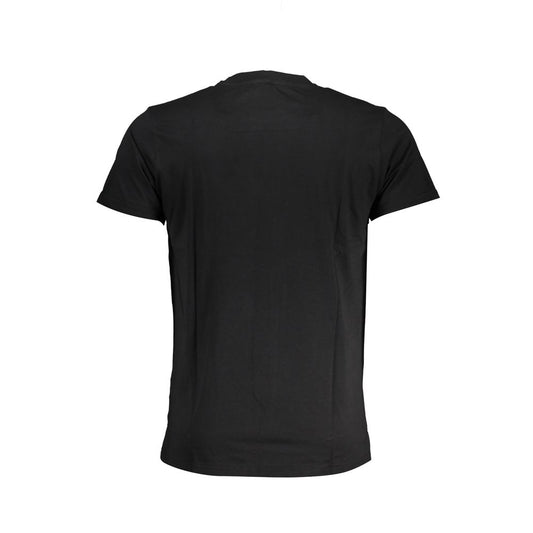 Cavalli Class Black Cotton Men T-Shirt - ClickThatClicks 