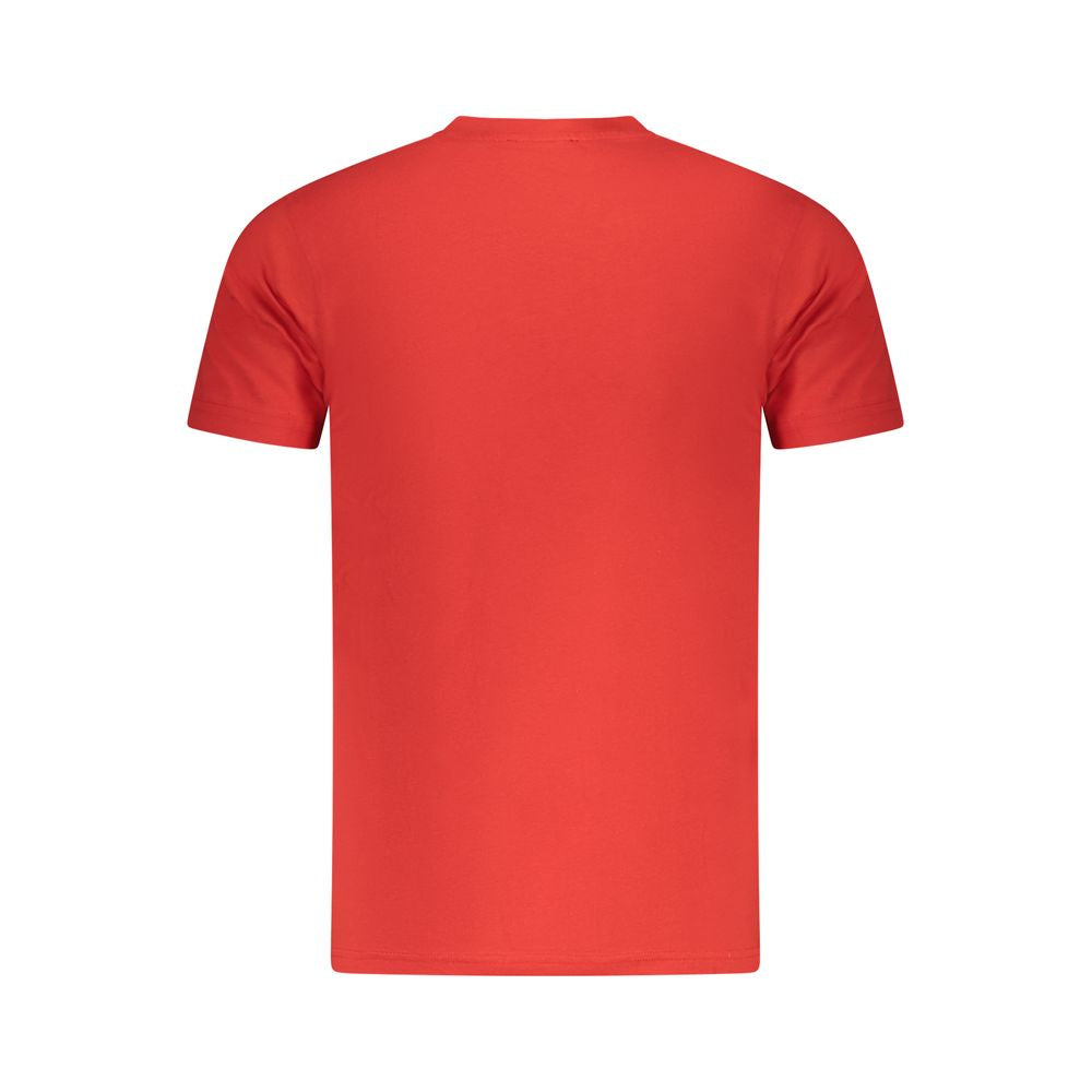 Cavalli Class Rosso Cotton Men T-Shirt - ClickThatClicks 