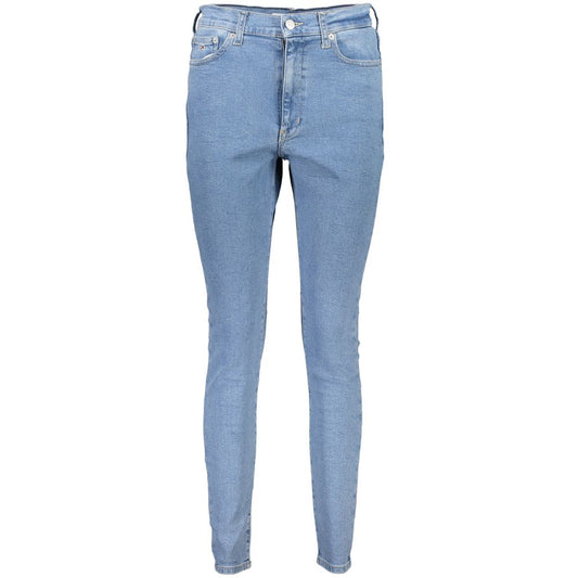 Tommy Hilfiger Azzurro Cotton Women Jeans - ClickThatClicks 