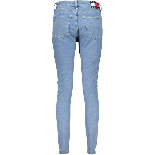 Tommy Hilfiger Azzurro Cotton Women Jeans - ClickThatClicks 