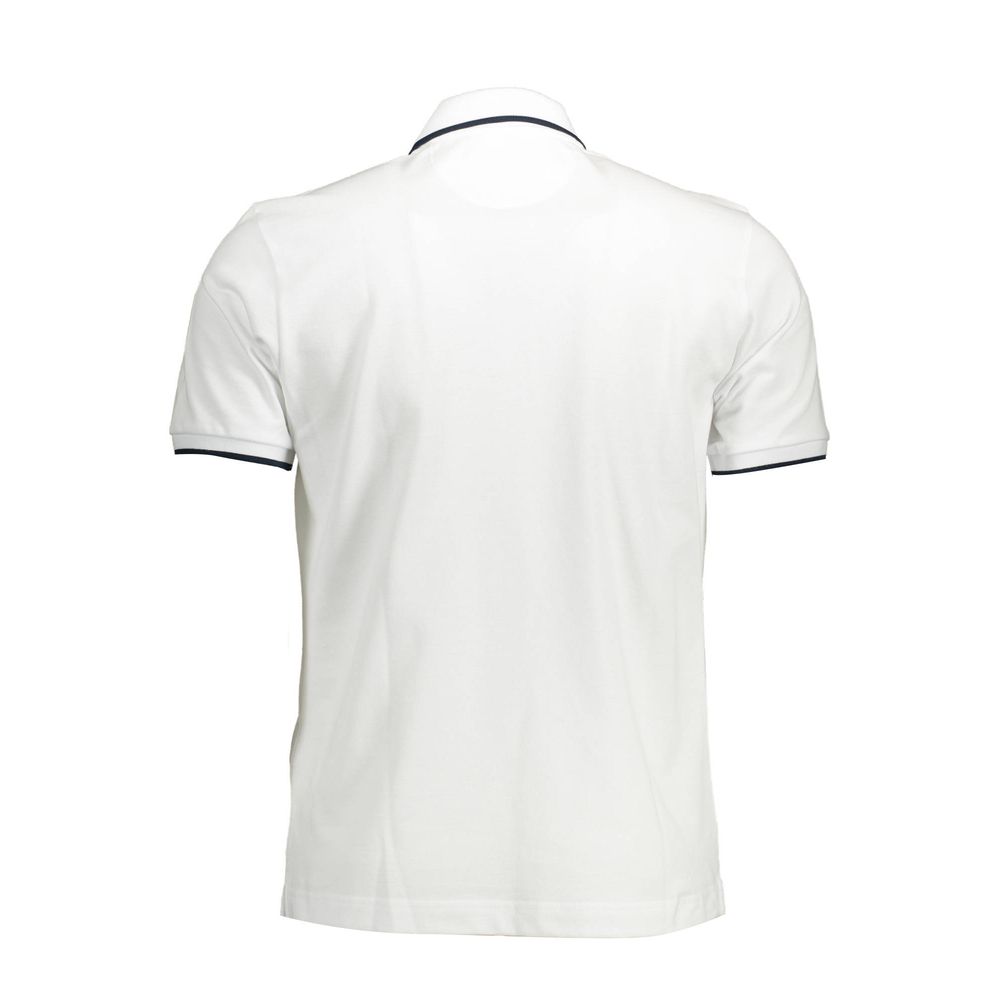 La Martina White Cotton Men's Polo Shirt - ClickThatClicks 