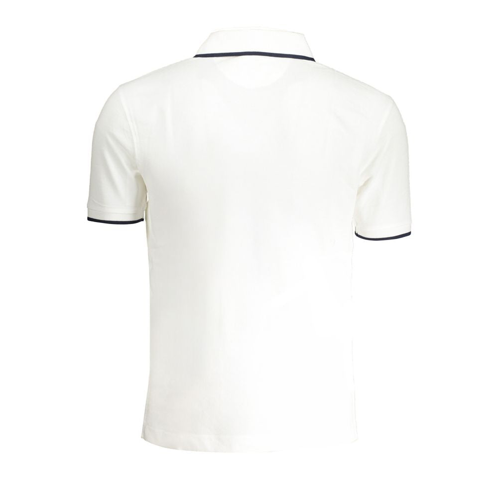 La Martina White Cotton Men's Polo Shirt - ClickThatClicks 