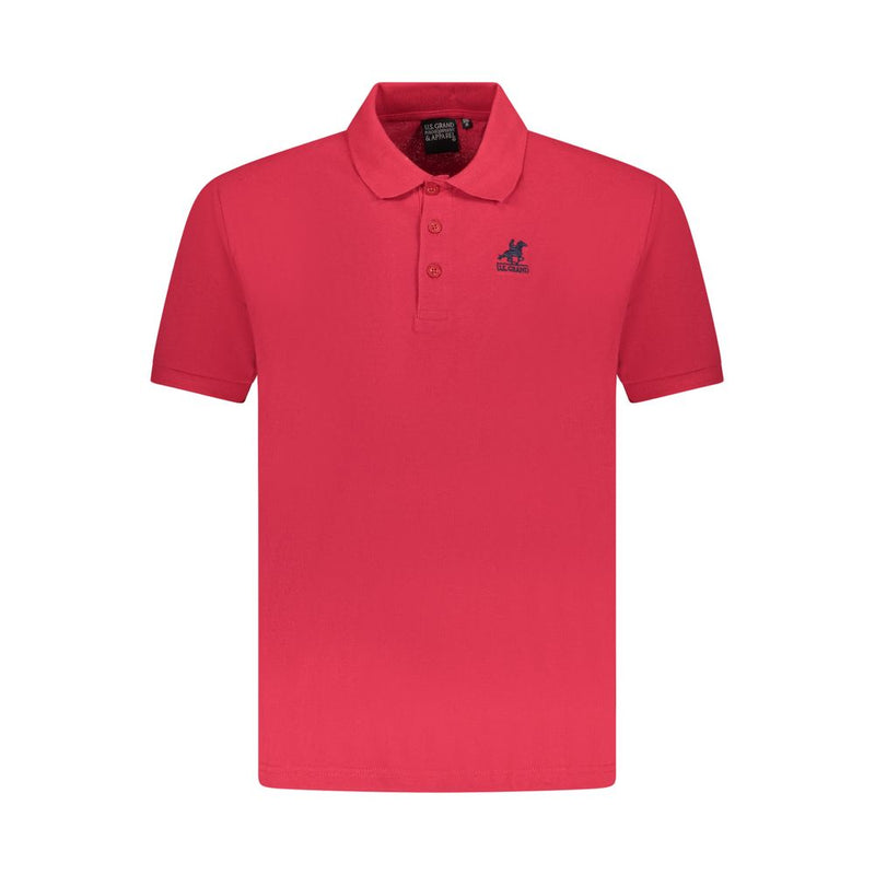 U.S. Grand Polo Red Cotton Men Polo Shirt