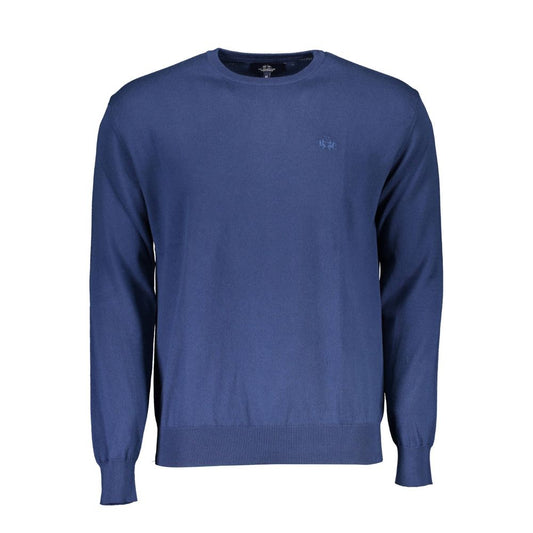 La Martina Blue Cotton Men's Sweater - ClickThatClicks 
