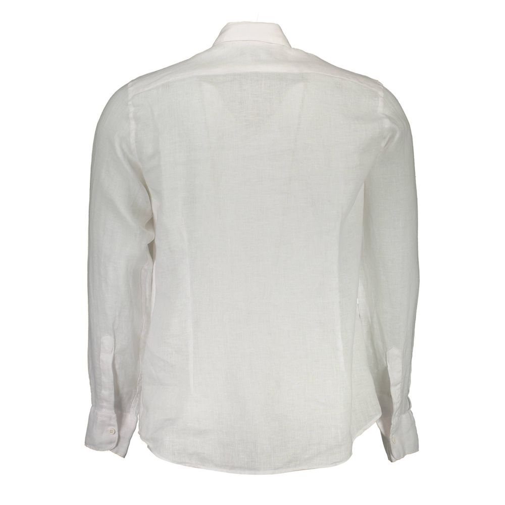 La Martina Bianco Linen Mens Shirt - ClickThatClicks 