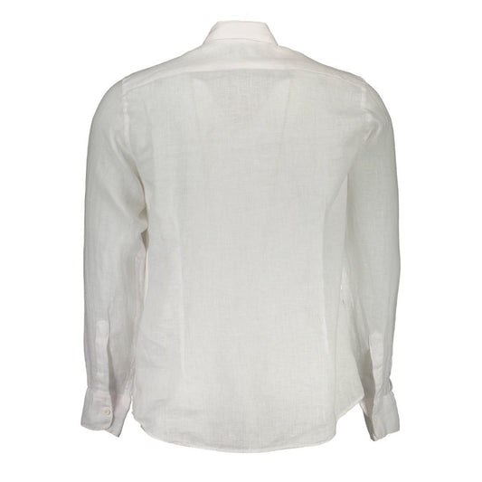 La Martina Bianco Linen Mens Shirt - ClickThatClicks 