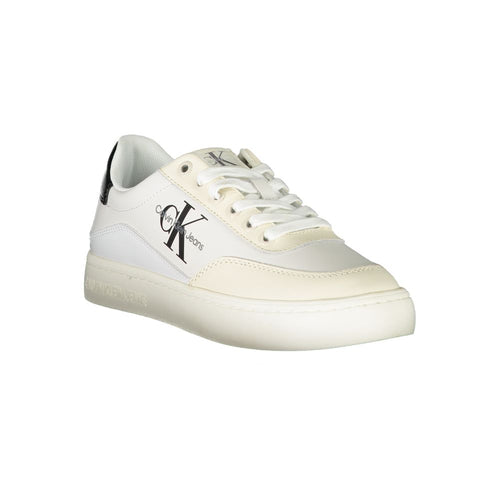 Calvin Klein White Polyurethane Women Sneaker - ClickThatClicks 