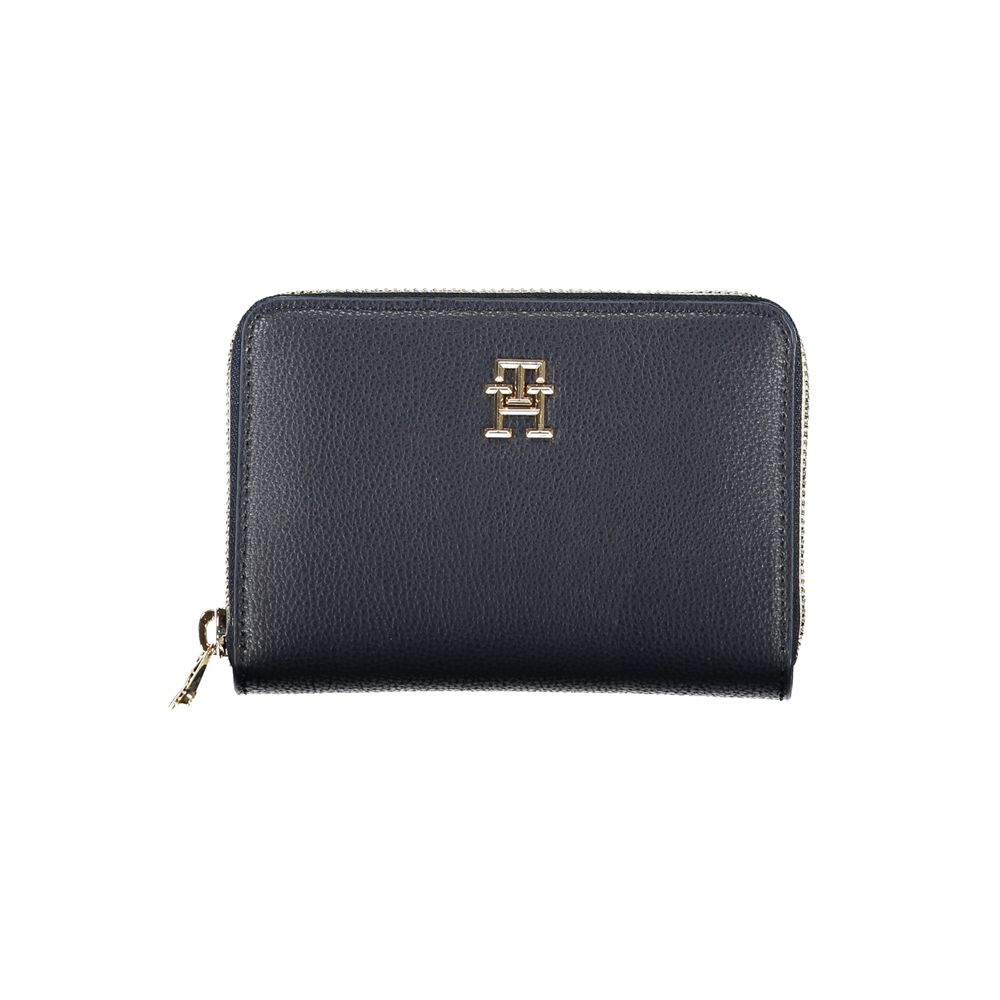 Tommy Hilfiger Blue Polyurethane Women Wallet - ClickThatClicks 