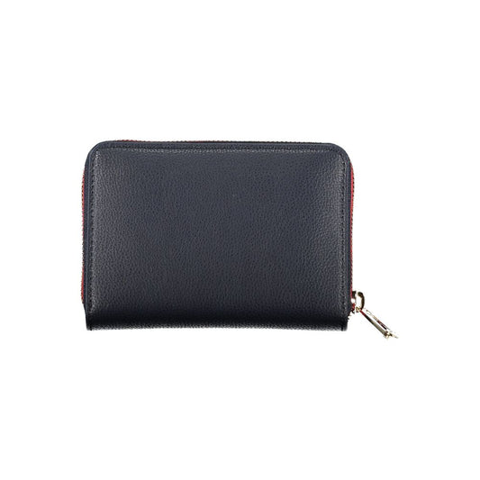 Tommy Hilfiger Blue Polyurethane Women Wallet - ClickThatClicks 
