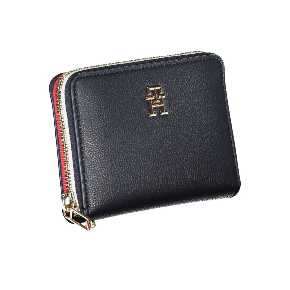 Tommy Hilfiger Blue Polyurethane Women Wallet - ClickThatClicks 