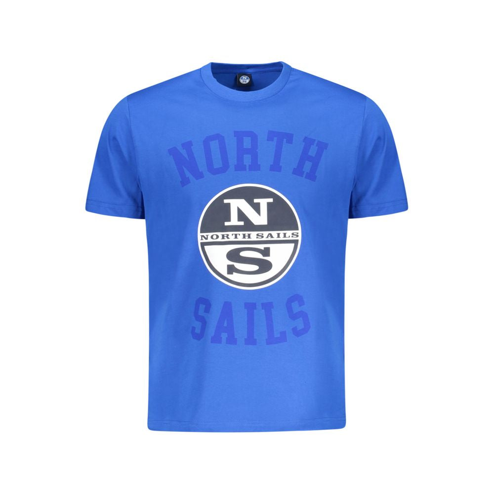 North Sails Blue Cotton Men's T-Shirt - ClickThatClicks 