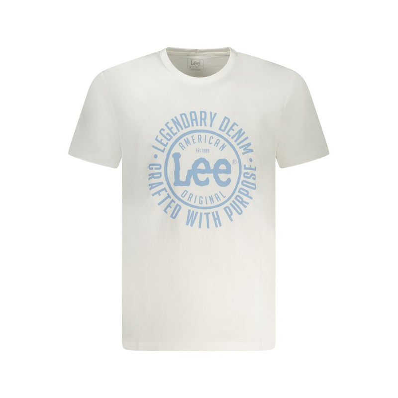 Lee White Cotton T-Shirt
