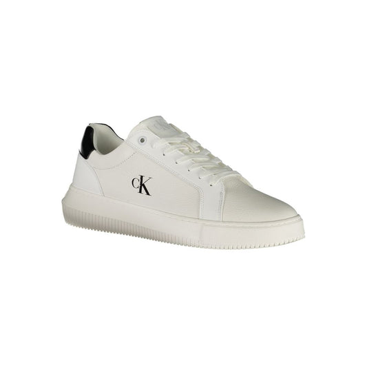 Calvin Klein Bianco Polyurethane Men Sneaker - ClickThatClicks 