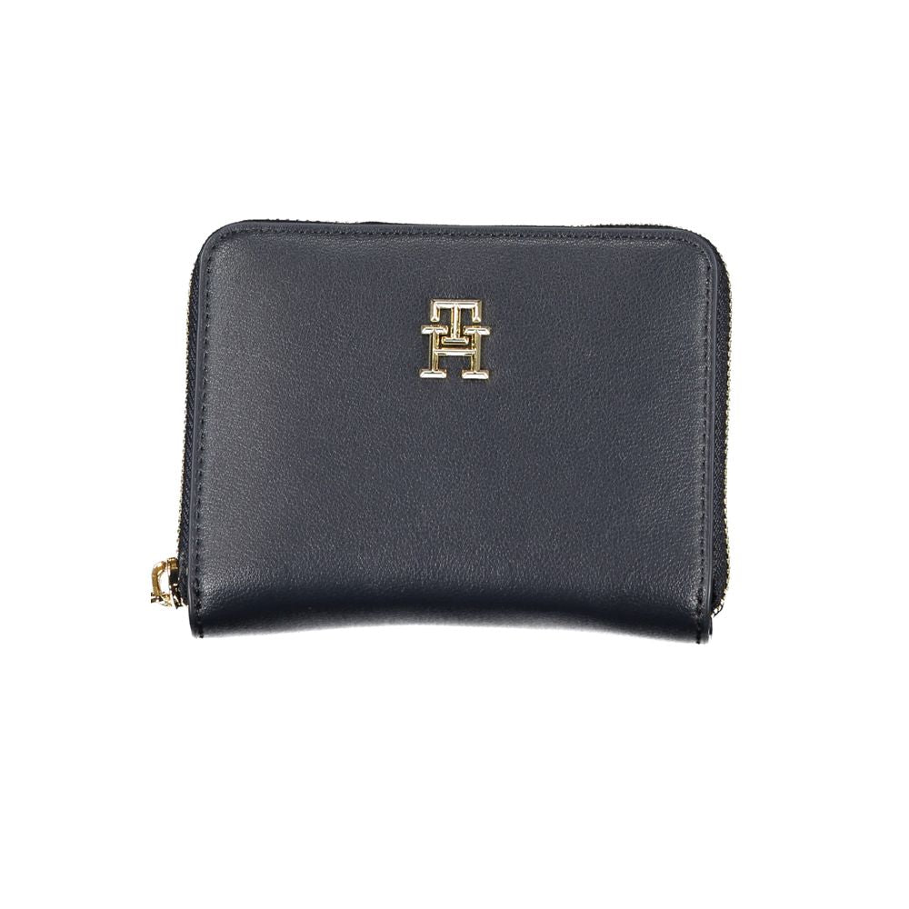 Tommy Hilfiger Blue Polyurethane Women Wallet - ClickThatClicks 