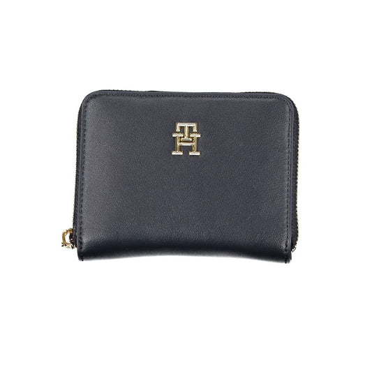 Tommy Hilfiger Blue Polyurethane Women Wallet - ClickThatClicks 