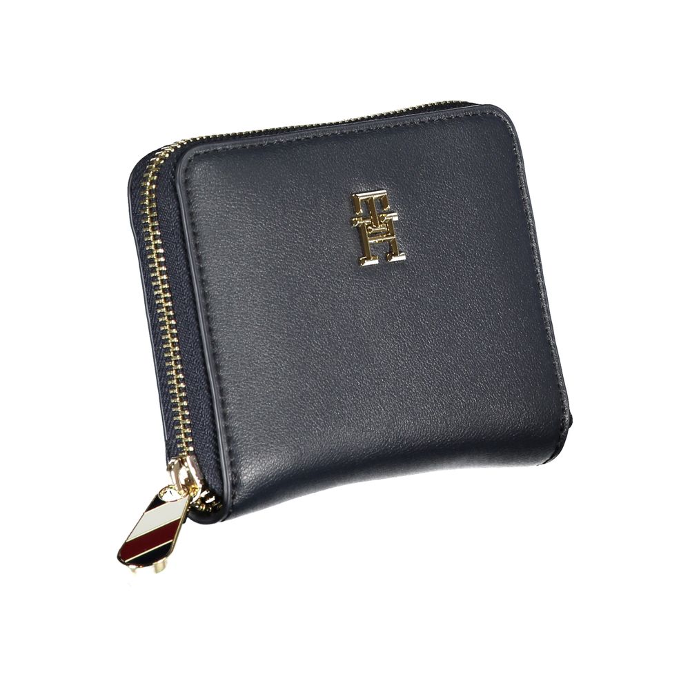 Tommy Hilfiger Blue Polyurethane Women Wallet - ClickThatClicks 