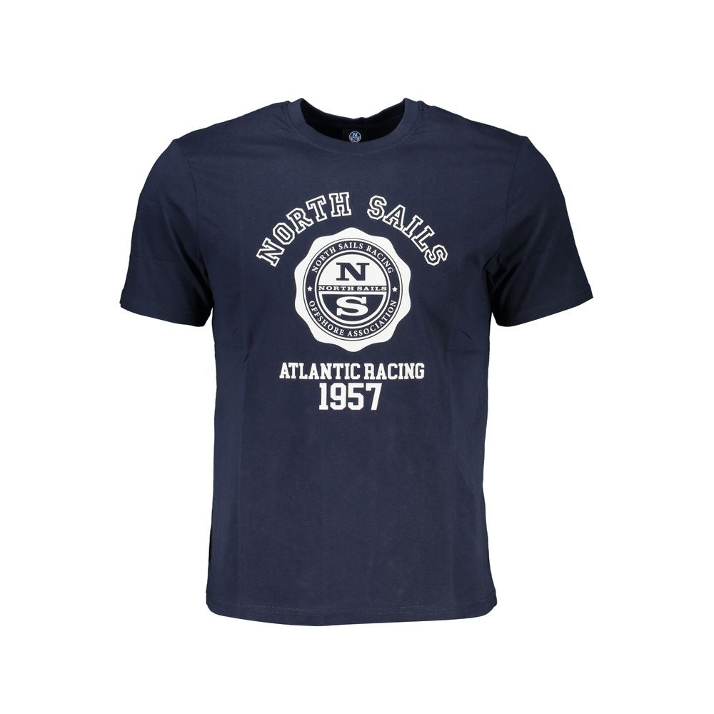 North Sails Blue Cotton Men's T-Shirt - ClickThatClicks 