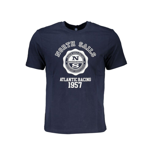 North Sails Blue Cotton Men's T-Shirt - ClickThatClicks 
