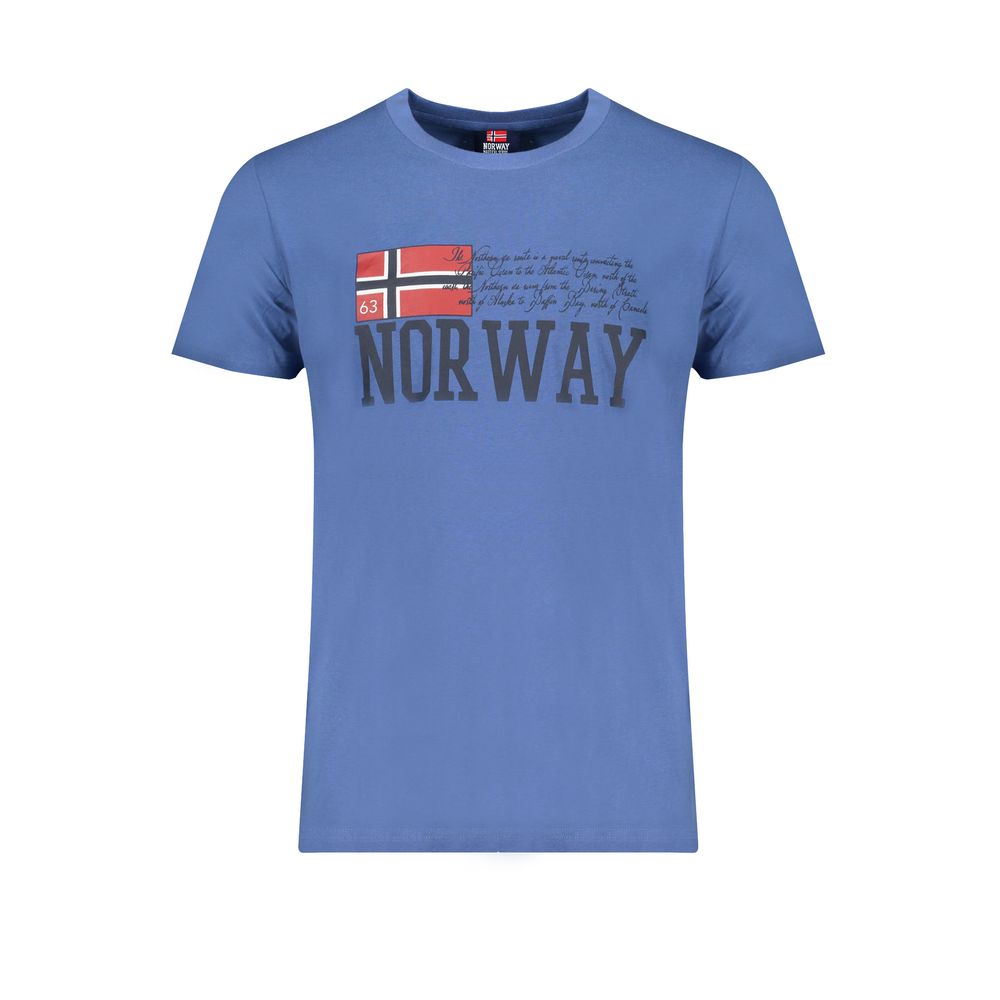 Norway 1963 Blu Cotton Men T-Shirt - ClickThatClicks 