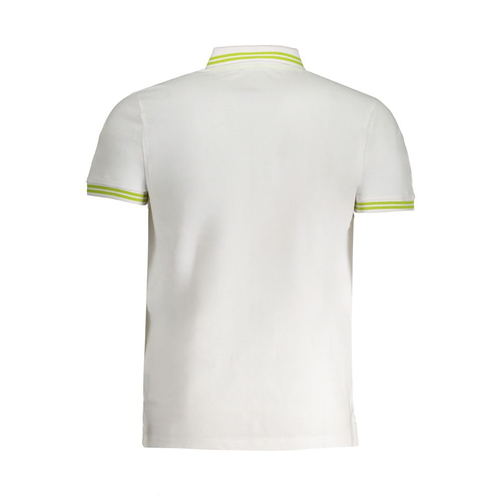 Cavalli Class White Cotton Men Polo Shirt - ClickThatClicks 