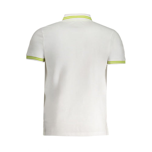 Cavalli Class White Cotton Men Polo Shirt - ClickThatClicks 