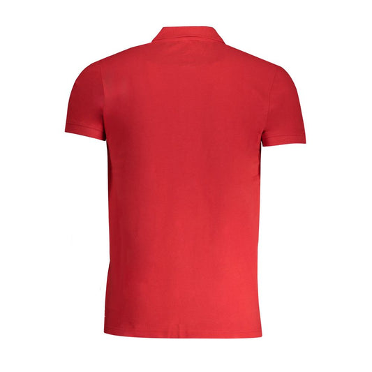 Cavalli Class Red Cotton Men Polo Shirt - ClickThatClicks 
