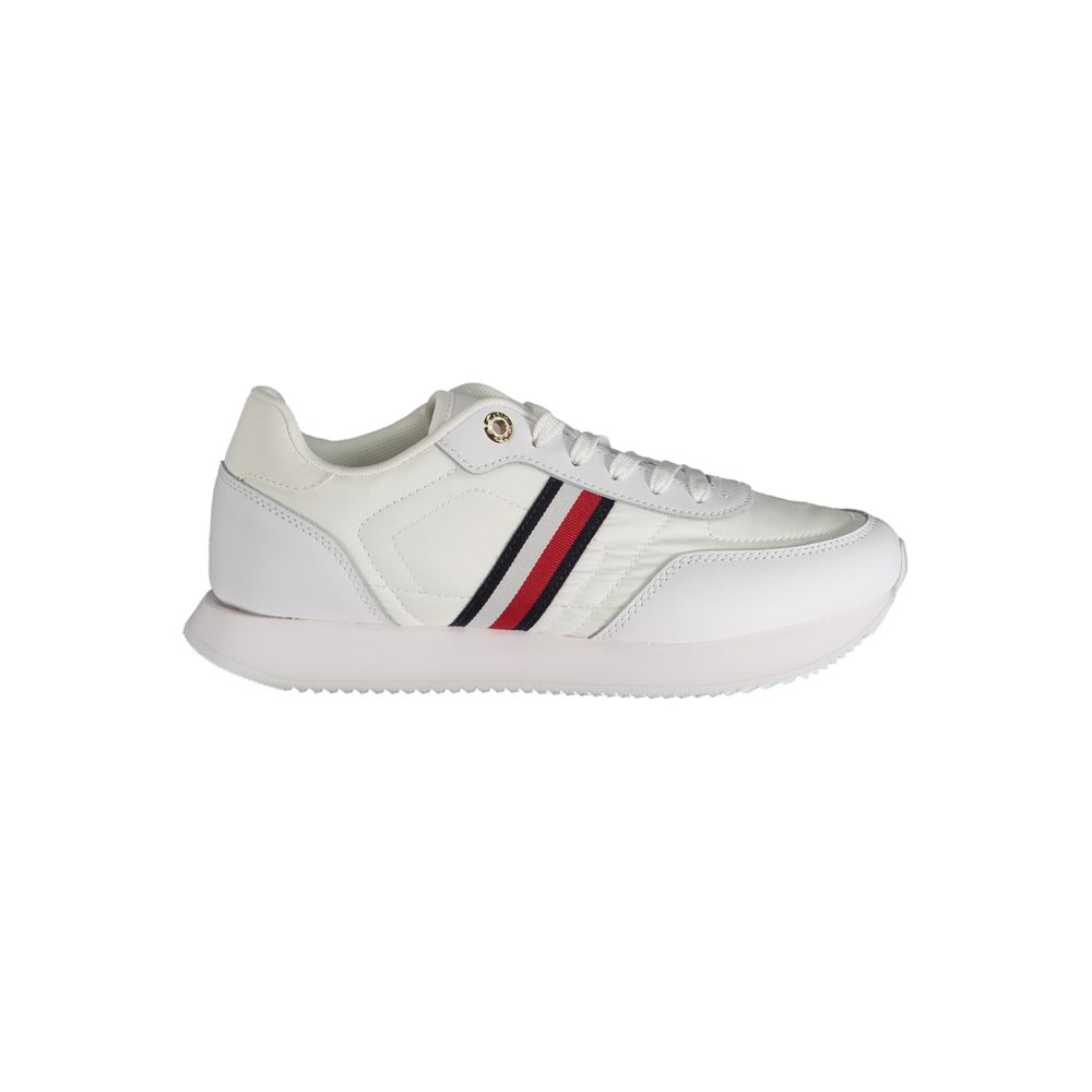Tommy Hilfiger White Leather Women Sneaker - ClickThatClicks 