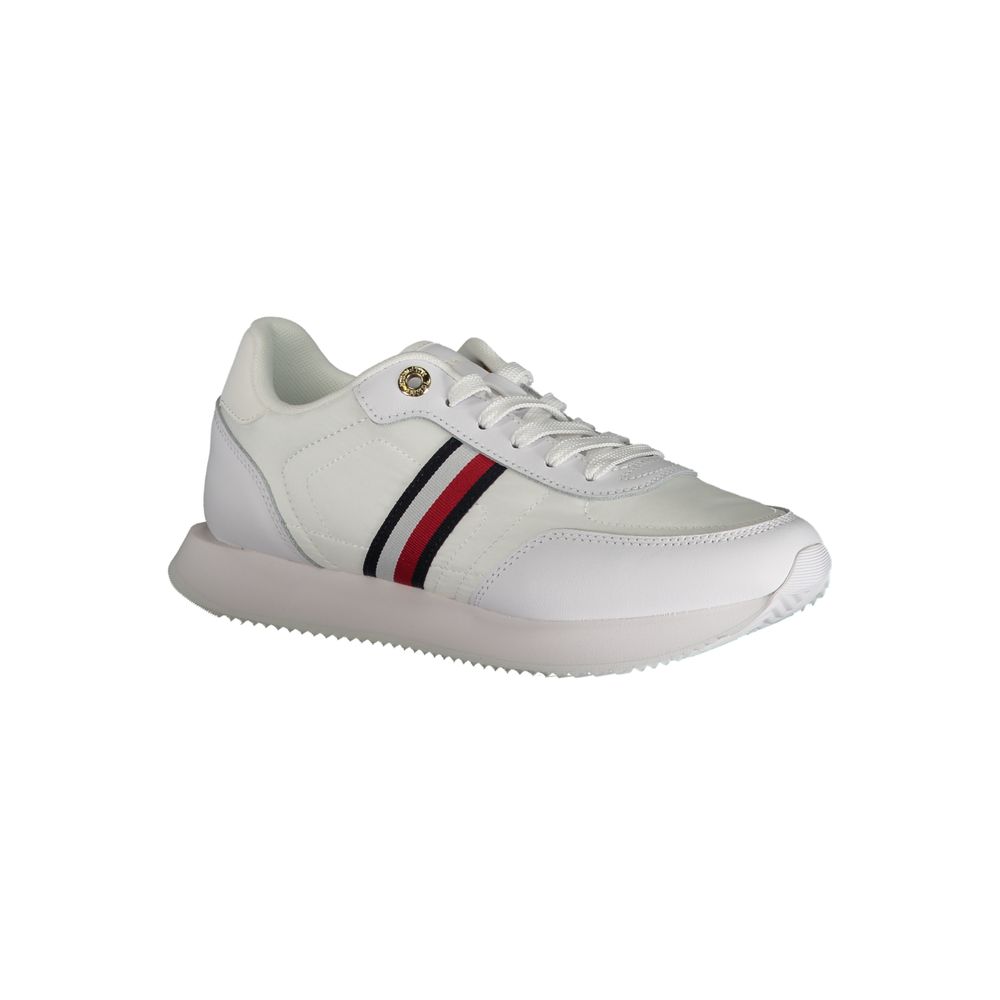 Tommy Hilfiger White Leather Women Sneaker - ClickThatClicks 