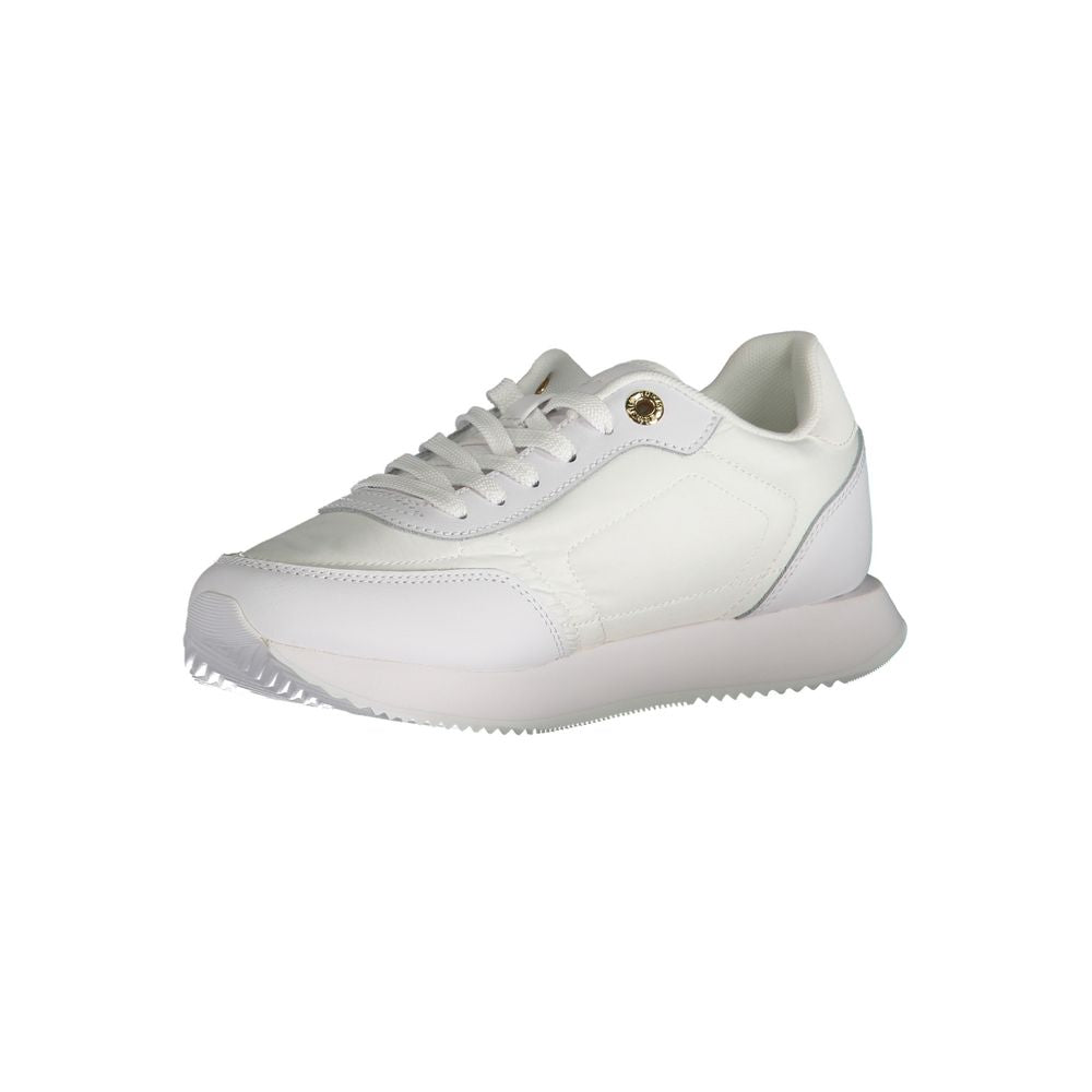 Tommy Hilfiger White Leather Women Sneaker - ClickThatClicks 