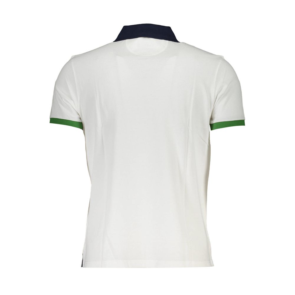 La Martina Bianco Cotton Men Polo - ClickThatClicks 
