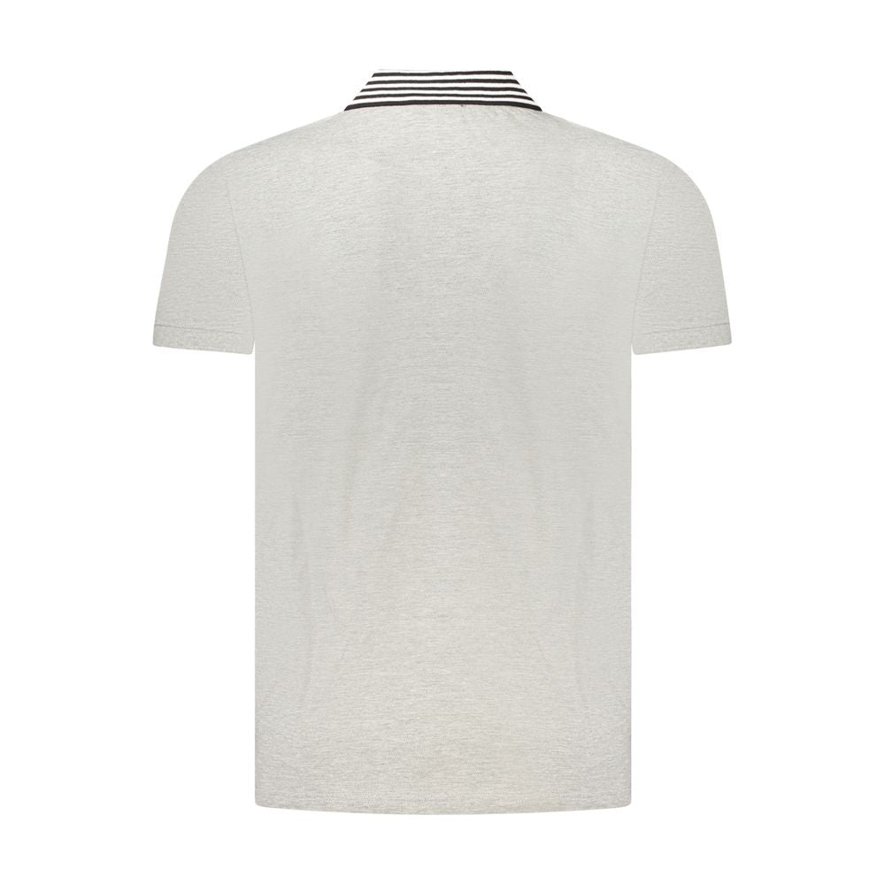 Cavalli Class Grigio Cotton Men Polo - ClickThatClicks 