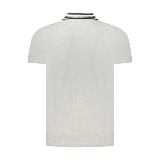 Cavalli Class Grigio Cotton Men Polo - ClickThatClicks 
