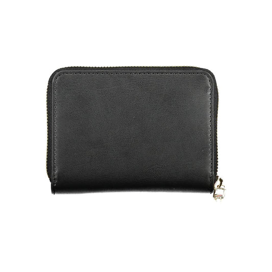 Tommy Hilfiger Black Polyurethane Women Wallet - ClickThatClicks 