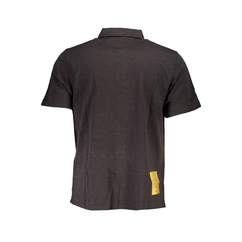 La Martina Black Cotton Men's Polo Shirt - ClickThatClicks 