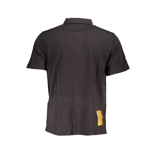 La Martina Black Cotton Men's Polo Shirt - ClickThatClicks 