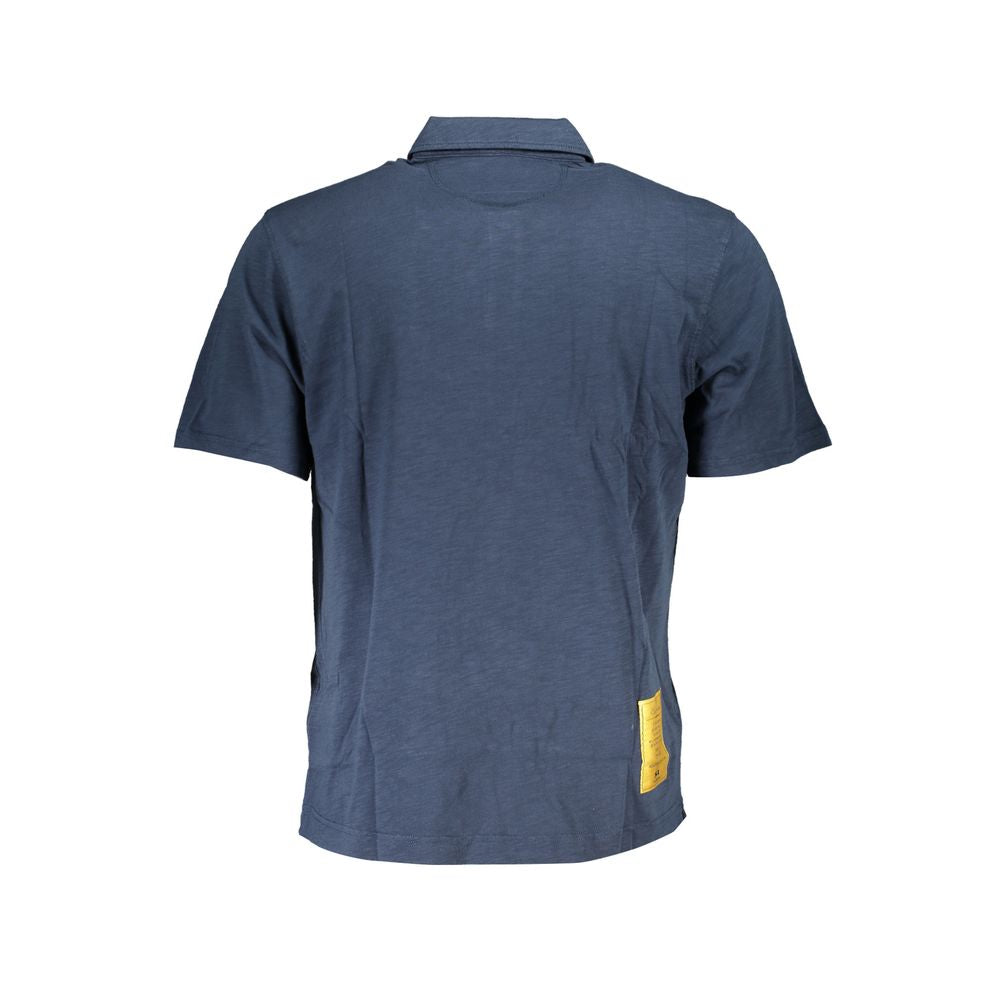 La Martina Blue Cotton Men Polo Shirt - ClickThatClicks 