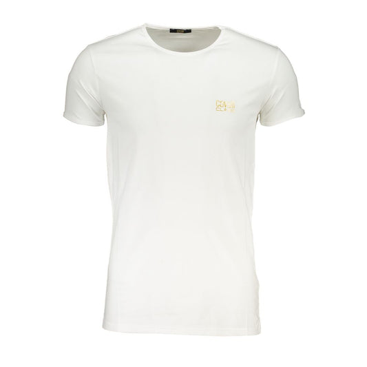 Cavalli Class White Cotton Men's T-Shirt - ClickThatClicks 