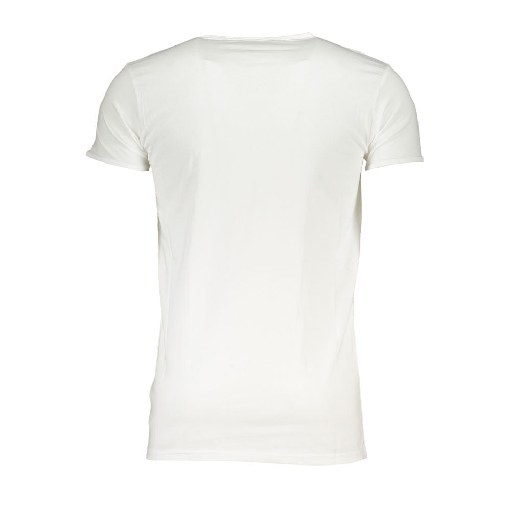 Cavalli Class White Cotton Men's T-Shirt - ClickThatClicks 