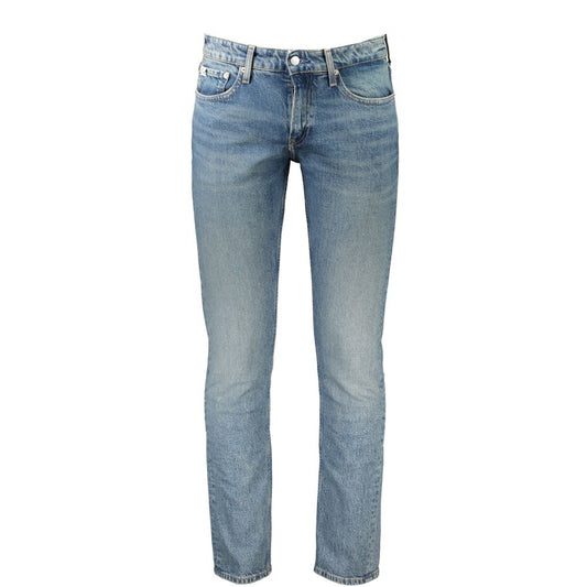 Calvin Klein Blu Cotton Men's Slim Jeans - ClickThatClicks 