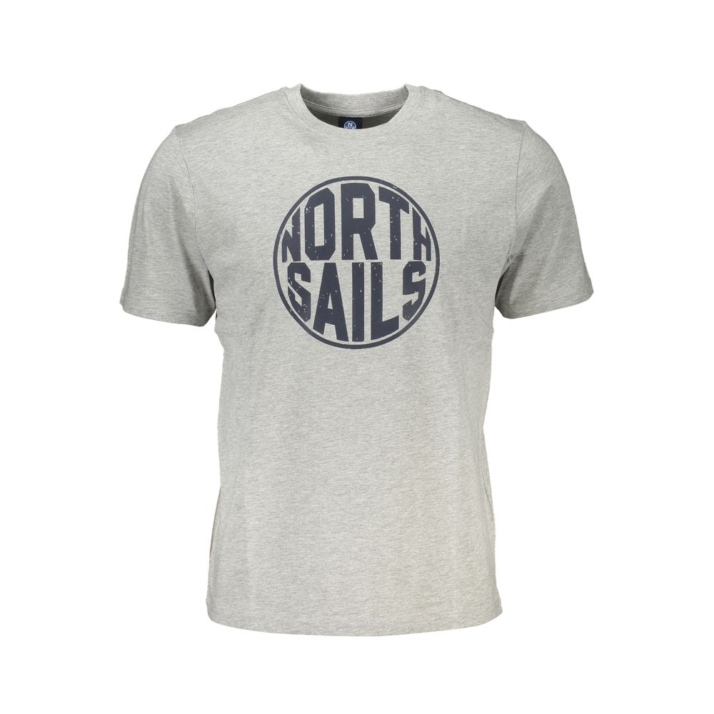 North Sails Brown Cotton Men T-Shirt - ClickThatClicks 