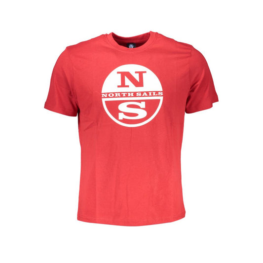 North Sails Red Cotton Men T-Shirt - ClickThatClicks 